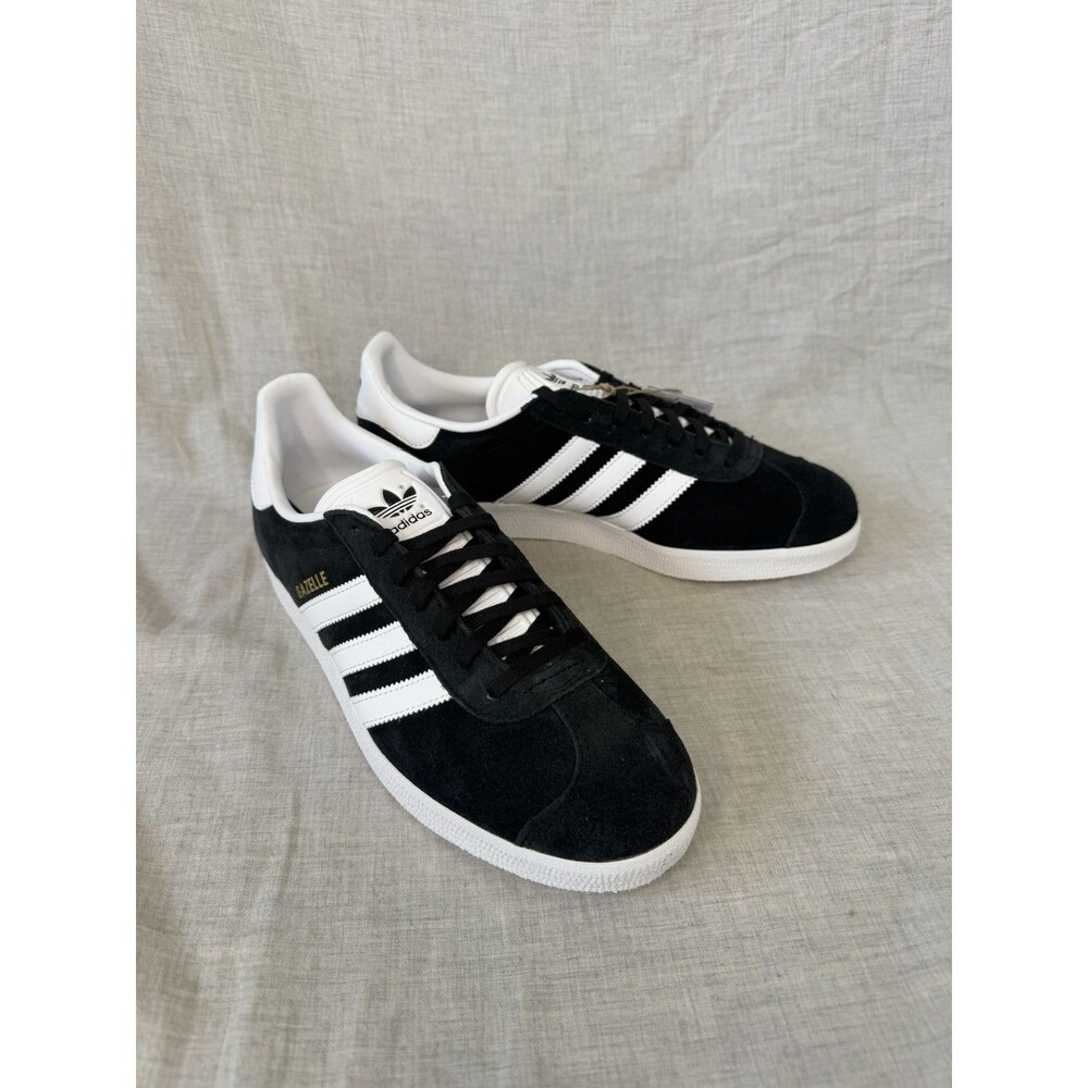 Adidas Originals Gazelle Black White Gold BB5476 Men Size 8.5 Trainer
